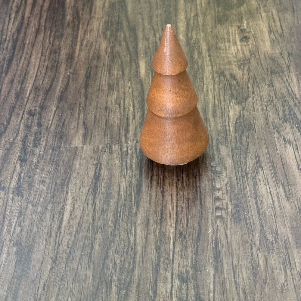 West Elm stacked wood tabletop Brown Tree - Acorn size 6” hight